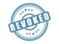 Revoked Rubber Stamp Seal with a Star Border Royalty Free Stock Photo
