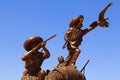 Revolution fighters monument, in zacatecas city, mexico. II Royalty Free Stock Photo