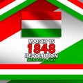 1848 Revolution Memorial Day In Hungary