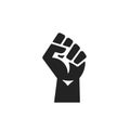 Revolution Protest Raised Fist Symbol.