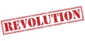 Revolution red stamp Royalty Free Stock Photo