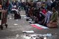 Revolutionaries in Tahrir Square.