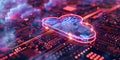 Revolutionary Cloud Computing: Advancing AI Capabilities with Big Data Transfer via the Internet.