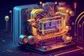 A revolutionary computer device that uses quantum mechanics principles to perform complex calculations at incredible