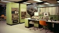 Revolutionary Computing Era: 1960s Lab With Room-Filling Computer Marvel