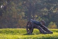 Revolutionary Era Cannon at the Yorktown Battlefield Royalty Free Stock Photo