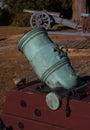 Revolutionary Era Mortar at the Yorktown Battlefield Royalty Free Stock Photo