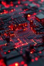 Revolutionary future tech interface incorporating advanced LED elements that pulse with incredible complexity