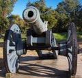 Revolutionary Era Cannon at the Yorktown Battlefield Royalty Free Stock Photo