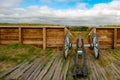 A Revolutionary War Era Cannon at a Redoubt in Valley Forge National Historical Park