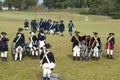 Revolutionary War re-enactors Royalty Free Stock Photo