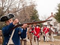 Revolutionary War Reenactment Royalty Free Stock Photo