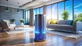 Revolutionize Your Homes Air Quality with the AIPowered Smart Air Purifier Adaptive Purification Intelligent Learning Royalty Free Stock Photo
