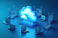 Revolutionizing Data Management with Contemporary Cloud Solutions Royalty Free Stock Photo