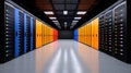 Revolutionizing Digital Infrastructure: A Close-Up View of High-Tech Efficiency in a Modern Data Center