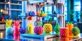 Revolutionizing Manufacturing and Design A CuttingEdge 3D Printer Concept for Creating Complex Polymer Objects and Royalty Free Stock Photo