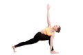 Revolved Side Angle yoga Pose Royalty Free Stock Photo