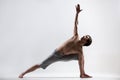 Revolved Side Angle yoga Pose Royalty Free Stock Photo