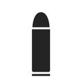 Revolver bullet icon. weapon and ammunition symbol. vector image for military web design