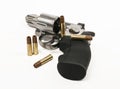 Revolver gun and bullet Royalty Free Stock Photo