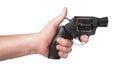 Revolver Gun in hand Royalty Free Stock Photo