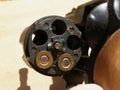 Revolver hand gun with bullets