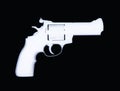 Revolver handgun isolated on black background Royalty Free Stock Photo