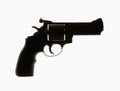 Revolver handgun isolated on white background Royalty Free Stock Photo