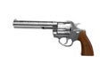Revolver isolated on white Royalty Free Stock Photo