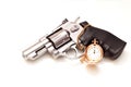 Revolver and a pocket watch