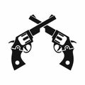 Revolvers icon, simple style