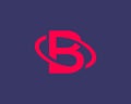 Revolving letter B modern logo icon design concept. Application icon logotype design template. Planet, orbit vector icon