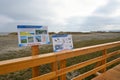 Educational path in Mechelinki Meadows Nature Reserve Royalty Free Stock Photo