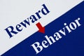 Reward Behavior system type message with arrow
