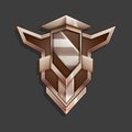 Reward icon for game interface. Cartoon achievement decoration for game.