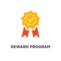 reward program icon. winner cup, earn points, medal concept symbol design, first place bowl, game trophy, win super prize, Royalty Free Stock Photo