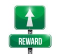 reward sign destination. Vector Illustration. Royalty Free Stock Photo