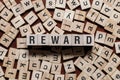 Reward word concept Royalty Free Stock Photo