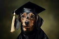 Rewarding Graduate dog school. Generate Ai Royalty Free Stock Photo