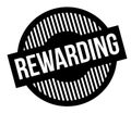 Rewarding typographic stamp