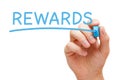 Rewards Blue Marker Royalty Free Stock Photo