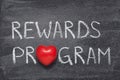 Rewards program heart