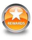 Rewards (star icon) glossy orange round button