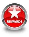 Rewards (star icon) glossy red round button