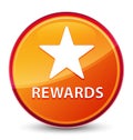 Rewards (star icon) special glassy orange round button