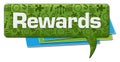 Rewards Business Symbols Green Blue Comment Symbol
