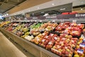 Interior shot of REWE City supermarket Royalty Free Stock Photo