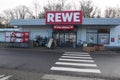 A Rewe supermarket in Frankfurt, Germany