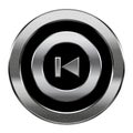 Rewind Back icon silver