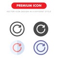 Rewind icon pack isolated on white background. for your web site design, logo, app, UI. Vector graphics illustration and editable